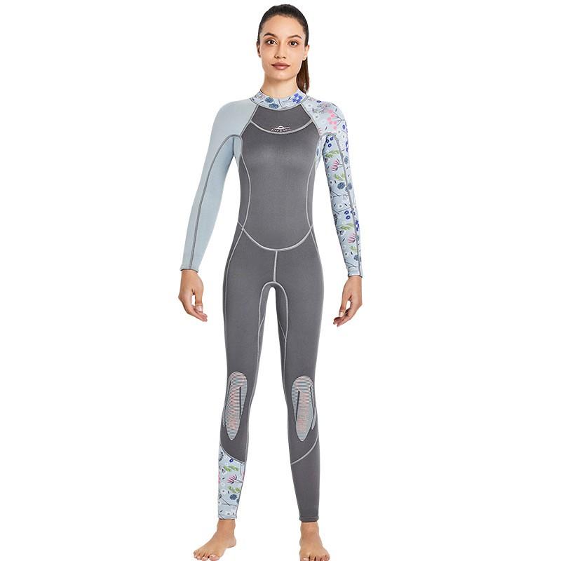 Womens 3mm Neoprene Full Wetsuit Diving Snorkeling Surfing Winter Swimming Warmth Thermal Protection