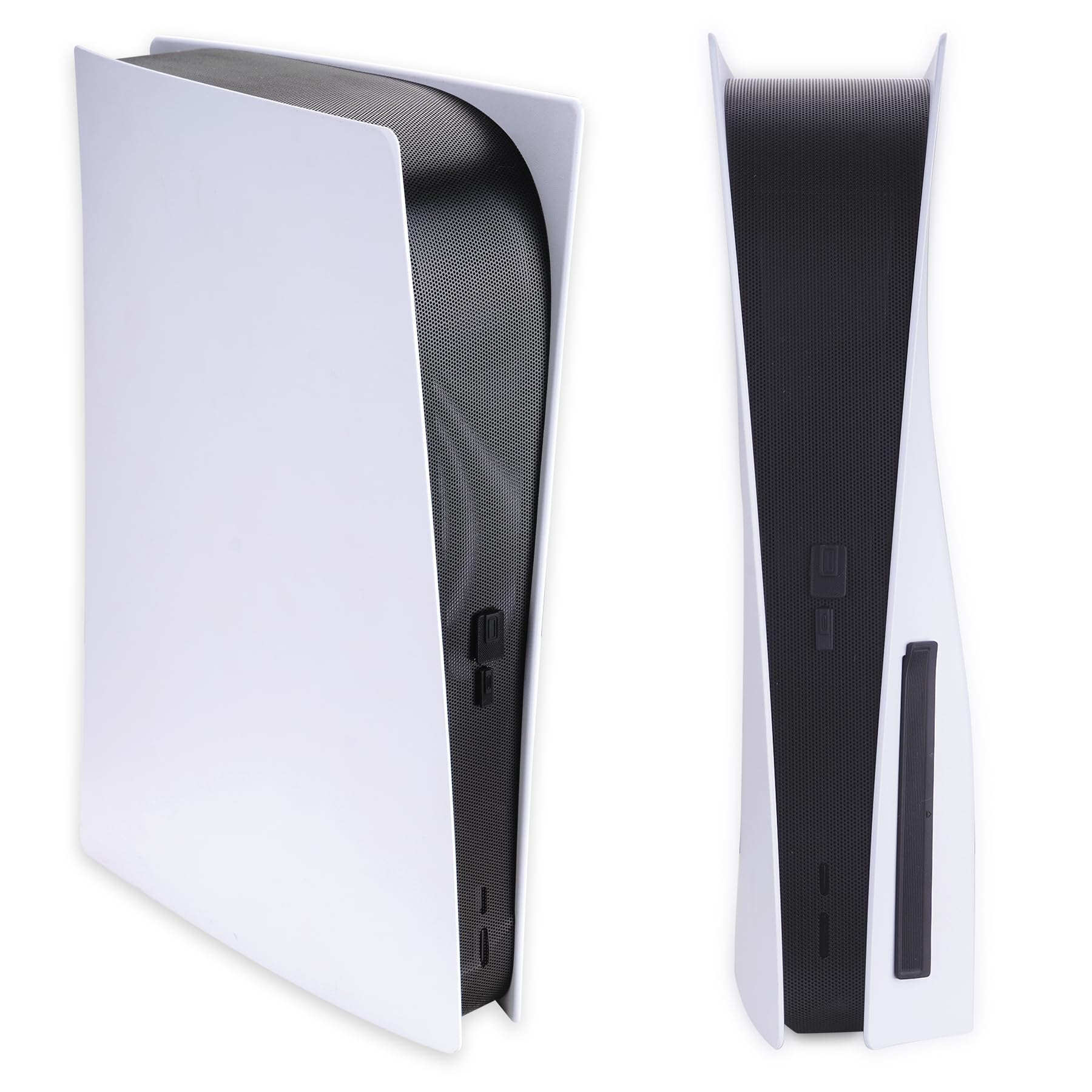 

PlayVital PS5 Dust Filter Connector Cap Set for Disc Digital Includes Mesh Cover 12 Silicone Dust No Tools Required Black & & Consoles, & Plugs, - чорний