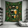 St.Patrick's Day Wall Tapestry Aesthetic Wall Hanging Printed Fabric Blanket Decorative Tapestries for Bedroom Living Room Home Decor