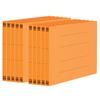 Plus PP Flat A4 File, Horizontal, Orange, 10-pack, NO.122P, 98-350×10