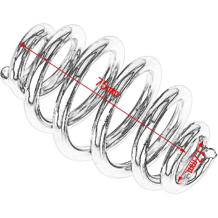 HDBUBALUS Motorcycle Solo Seat Springs 3" Spring Fit for Harley Kawasaki Suzuki Bobber Copper
