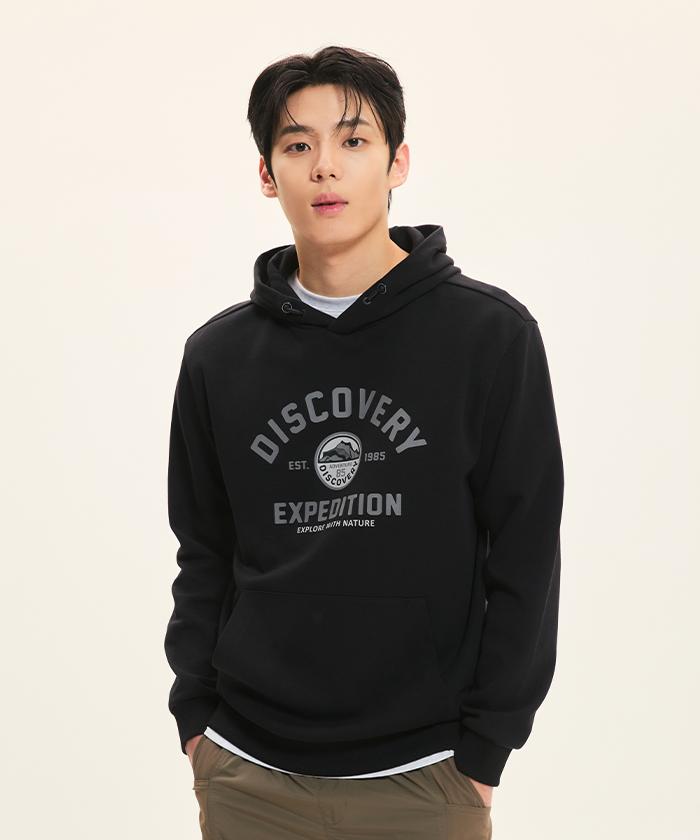 Худи с логотипом Discovery Expedition Big Arch на груди (черный) Black/90