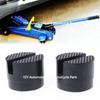 2 Pcs Black 50x38mm Car Auto Slotted Frame Rail Hydraulic Floor Jack Rubber Pad NEW