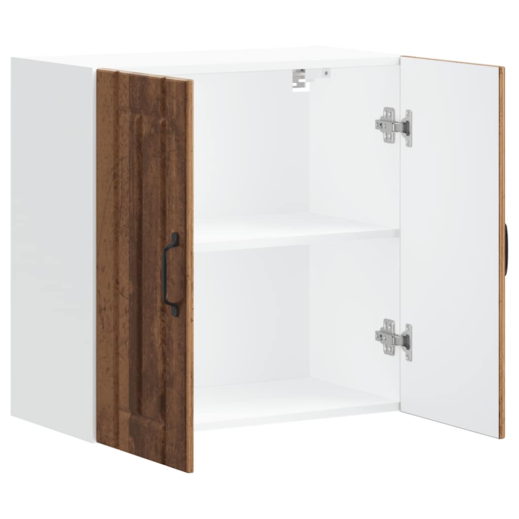 "Lucca" Kitchen Wall Cabinet Old Wood Glued Wood
