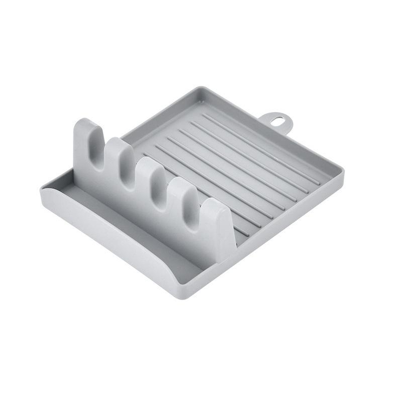 Nordic Style Spoon Holders Pot Holder Lid Fork Spatula Rack Shelf Organizer Plastic Chopsticks Holder Non-slip Kitchen Supplies