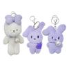 Lovely Cartoon Rabbits Bear Keychain Decors Bag Ornament Stylish Key Adornment Key Holder Suitable for Everyday Use