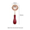 Double-Headed Wax Seal Spoon with Gold & Rose Gold Handles – Wax Melting Accessory for Sealing Stamp.