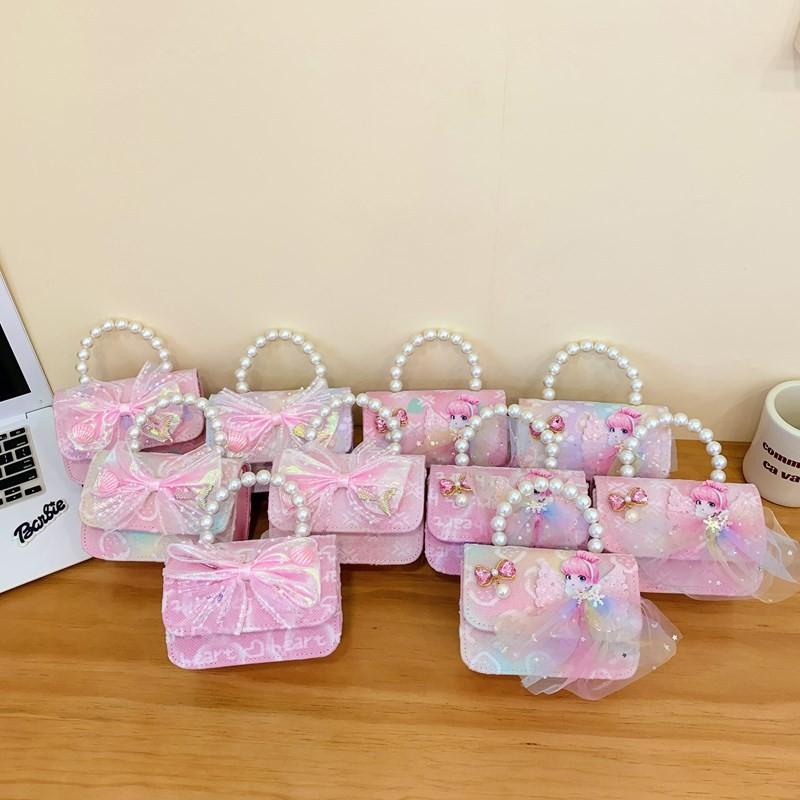 Stylish Charming And Handbag For Girls Featuring Princess Theme And Bow Adorable