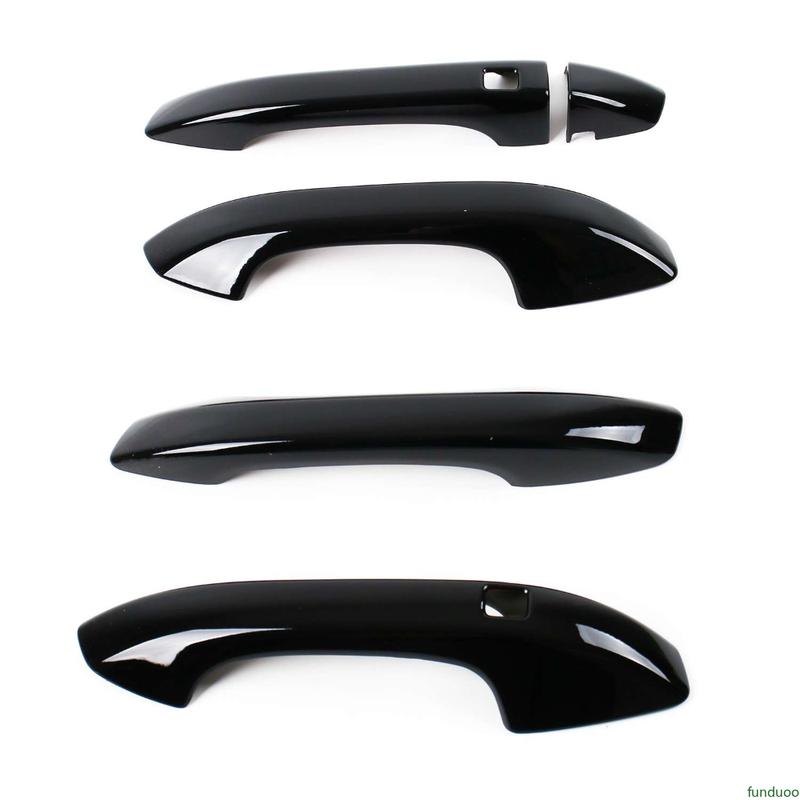 Car Decoration Door Handle Cover For Kia Optima K5 DL3 - Cars Accessories Carbon Fiber Glossy Black Silver