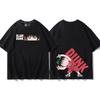 Cool anime Slam Dunk cartoon short-sleeved T-shirt for men summer front and back print loose clothes around Yukawa Kaede
