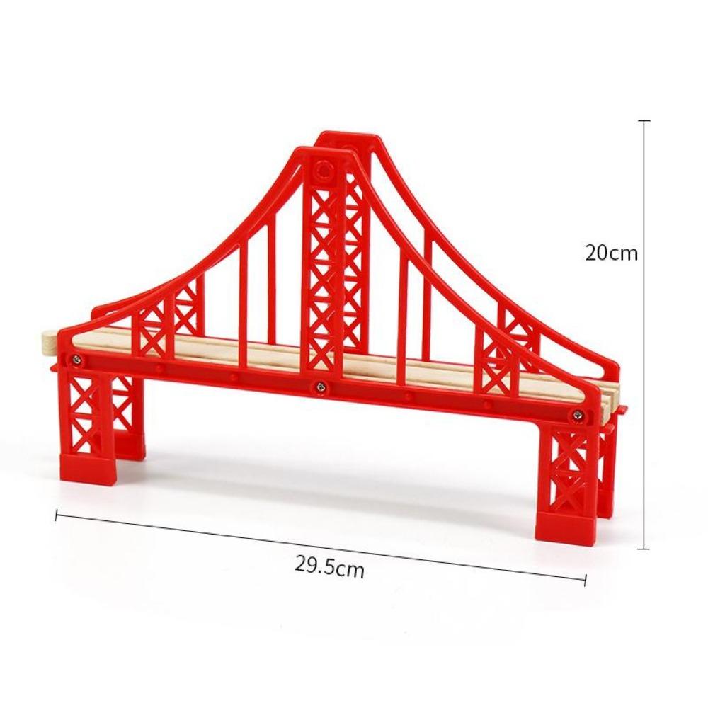 New Wooden Train Track Adapter Rail Building Block Connector Compatible All Brand Wood Railway Wooden Train Track Accessories