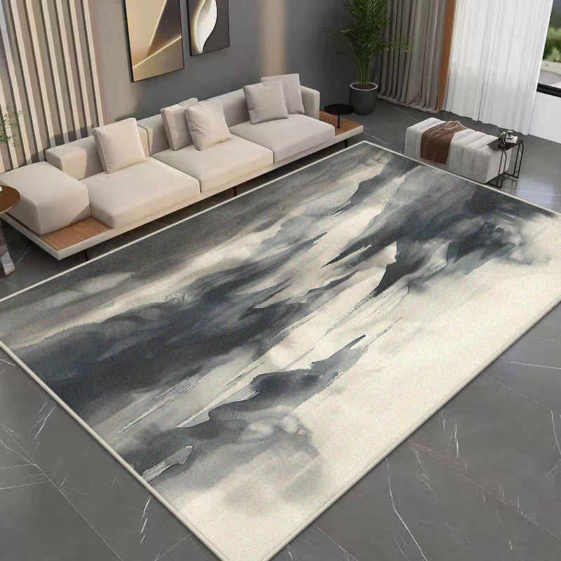 Modern Abstract Flannel Carpet Bedroom Decoration Large Area Rugs Sofa Side Carpets for Living Room Soft Fluffy Lounge Floor Mat