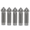 5-Piece 0.4mm Silver Chromium Zirconium Copper Nozzle for Neptune 4Plus/4Max