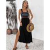 New Women'S Clothing Daily Temperament Elegant Casual Pure Desire Sexy Printed Jumpsuit Long Skirt Light Dress High-End Party Dress