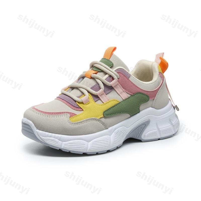 Women's Shoes 2025 Spring Autumn New Comfortable Hard Wearing Casual Shoes Non Slip Platforms Sneakers Lace-up Vulcanized Shoes