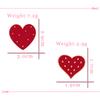 2Pcs/Set Red Heart Shaped Brooches Couple Best Friends Enamel Pins Metal Badges Clothes Backpack Lapel Pin Fashion Jewelry Gifts