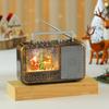 Decor Creative Christmas Radio Light Music Night Lamp With Santa Pattern Claus