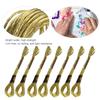 24pcs Glossy Cross-Stitch Thread Braided Metallic Embroidery Thread  Clothing Decoration