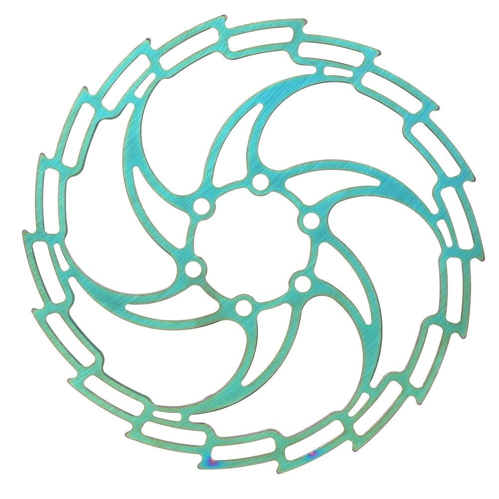 Stainless Steel Electroplating Color Dazzling Hollow Ultralight Bike Disc Brake Bicycle Accessory