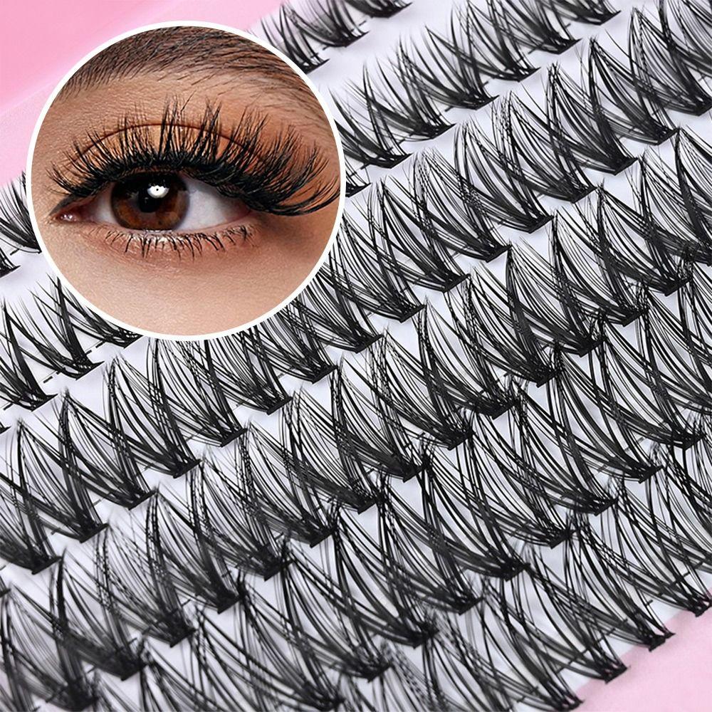 12 Rows Bond and Seal 3D Faux Mink Lash Wispy Style Fake Eyelash False Eyelashes  Eye Lash Extension