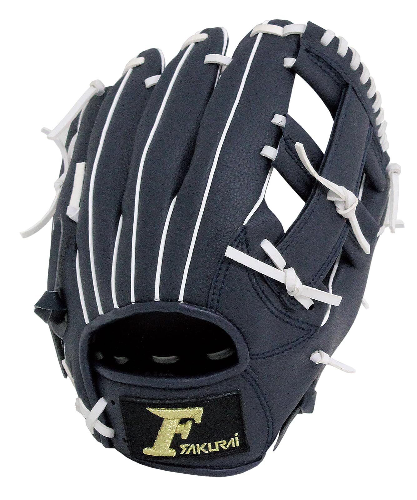 

Falcon Soft Baseball Glove LH Navy x Size S FG-5717 General-Purpose (Right-Handed Throw) White,
