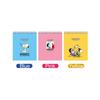[Back to School] Peanuts Snoopy Top-Spring Grid Notebook - 3 Pack Set