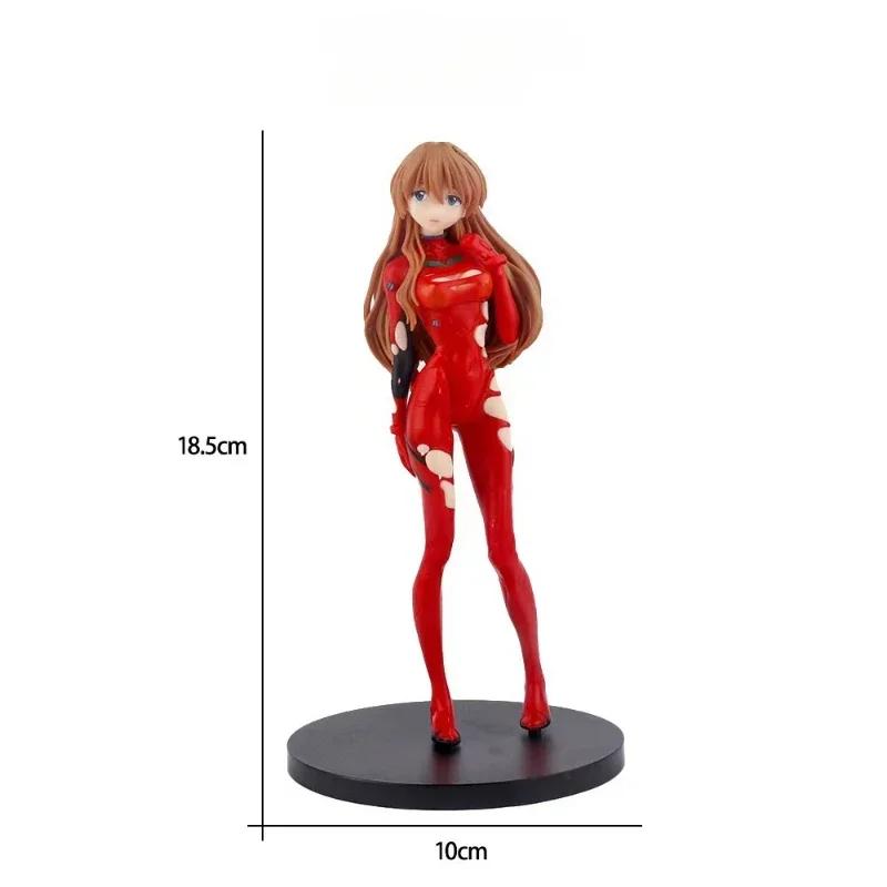 18cm Neon Genesis Evangelion Anime Figure EVA Short Hair Rei Ayanami Action Figure Asuka Figurine PVC Collection Model Toys Gift
