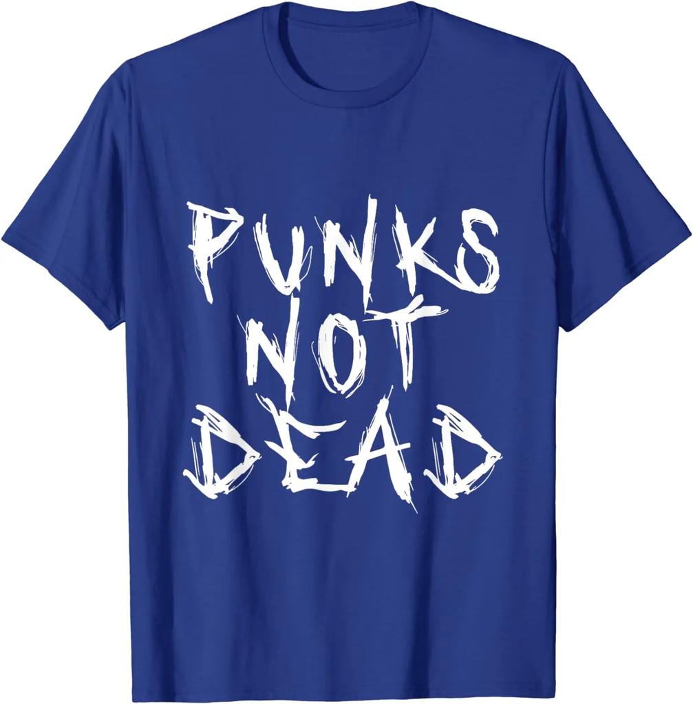 Punks Not Dead Punk Rock Music Aesthetic Subculture Rocker T-Shirt