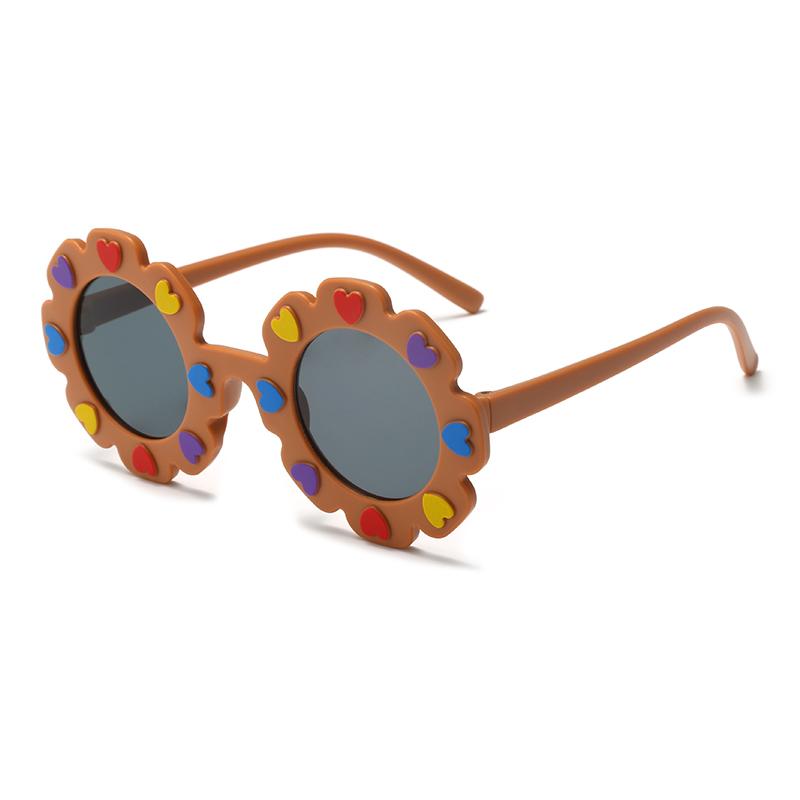 

Round Flower Sun Glasses for Kids Cute Daisy Sunglasses Children Outdoor Sun Protection Shades Fashion Funny Party Eyewear