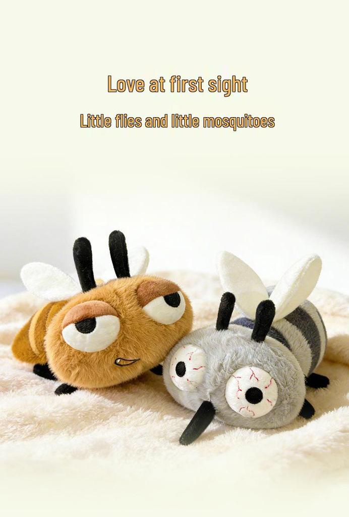 Summer Stooges Mosquito & Cockroach Prank Plush Toys - Funny Gift for Kids
