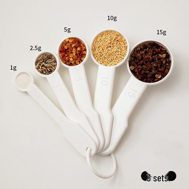

Ceramic Measuring Spoon Set for Baking & Coffee (3 Packs)