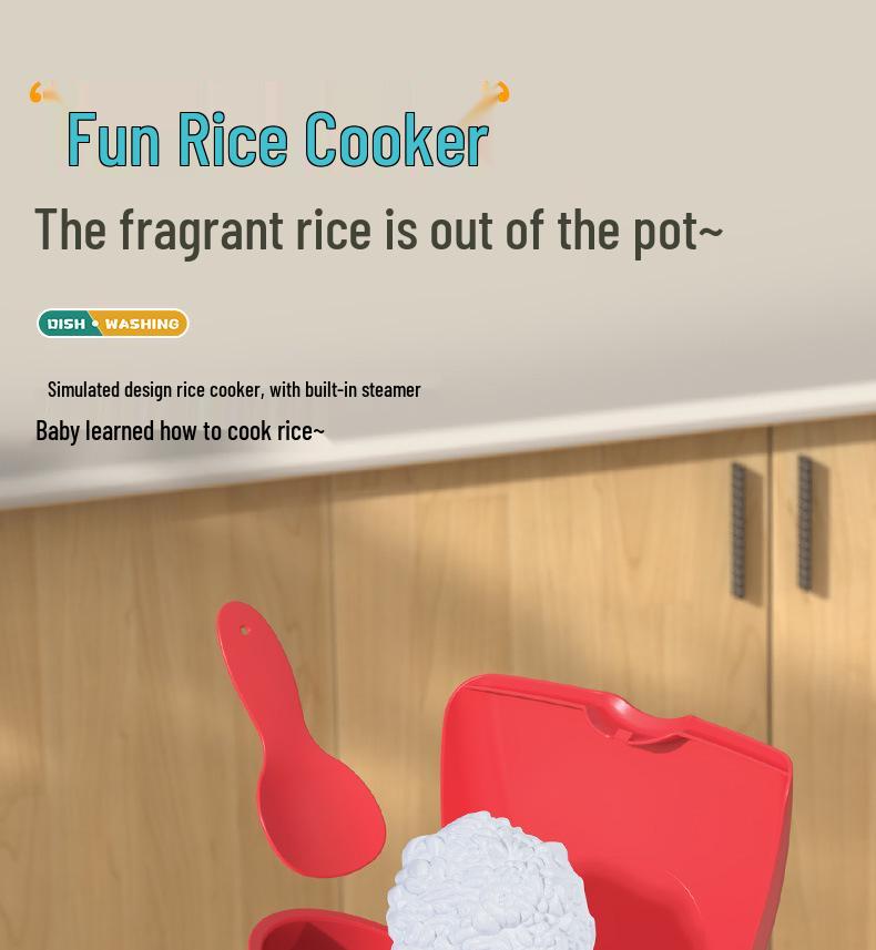 Mini Kitchen Playset for Girls: Dishwasher, Table, Sink & Fruit Toys for Ages 2-3