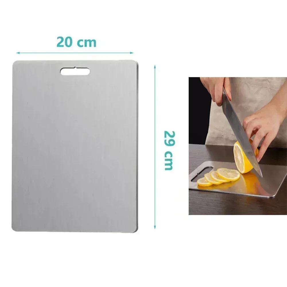 Stainless Steel Cutting Board for Kitchen Chopping Board for Meat and Vegetables Easy to Clean and Space Saving Design