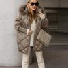 Winter Coats For Women Hooded Down Jacket Fleece Lined With Zip Pockets