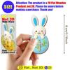 12/24 Stück Holz Osterhase Dekoration Hängeset 2D DIY Osterhase Feiertagsparty Hausdekoration Hängende Verzierung