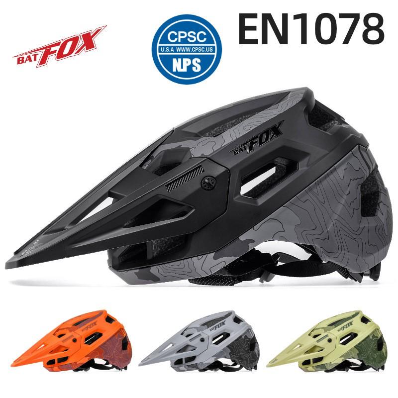 BATFOX Cycling Helmet Mountain Bike Road MTB Trail Riding Safety Protective Gear Adult Unisex Half CPSC EN1078
