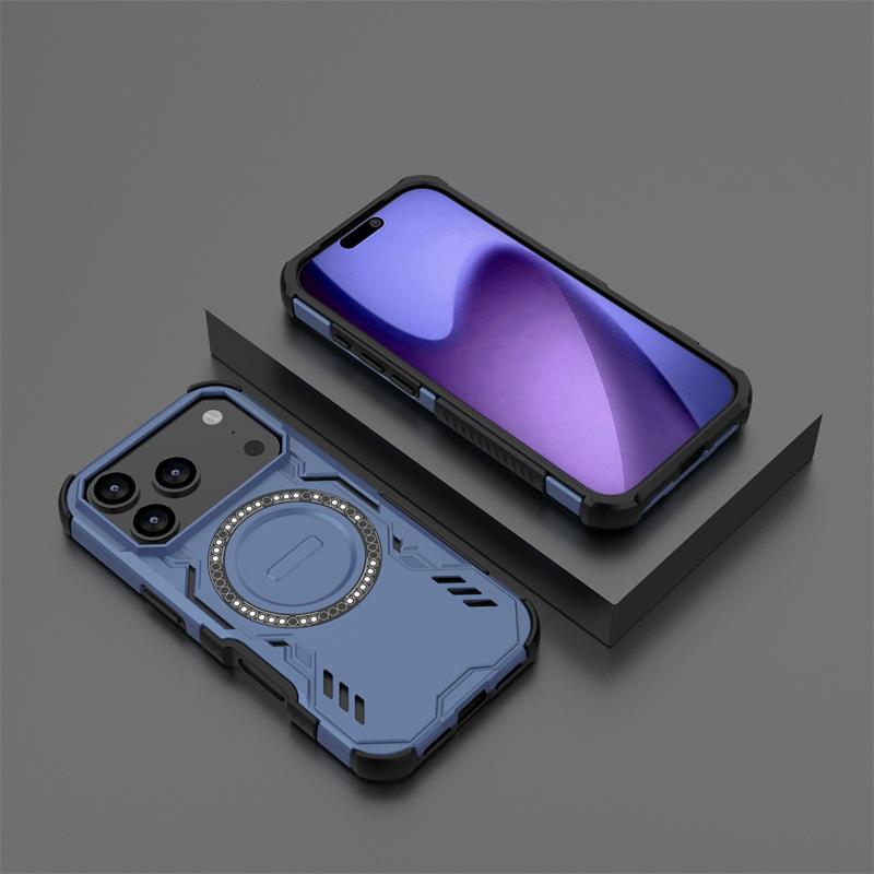 Armor Case For iPhone 17 Pro Magnetic Adsorption Wireless Charge Back Cover iPhone 17 Pro Max 17 Air Case For iPhone 17 Pro Case