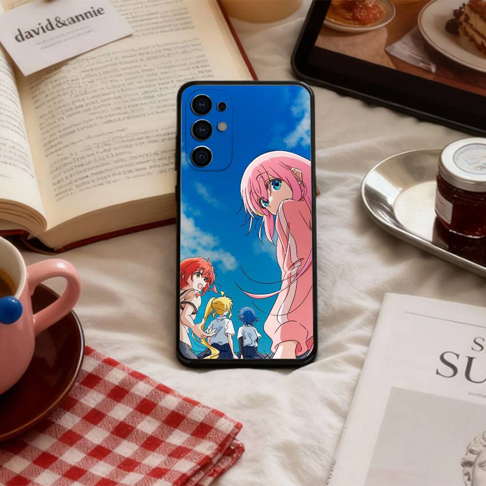 Bocchi The Rock Kessoku Band   Phone Case For Samsung S 25,24,23,22,30,21,10,9,Ultra,Plus,Lite,FE,4,5 G Soft Black Case