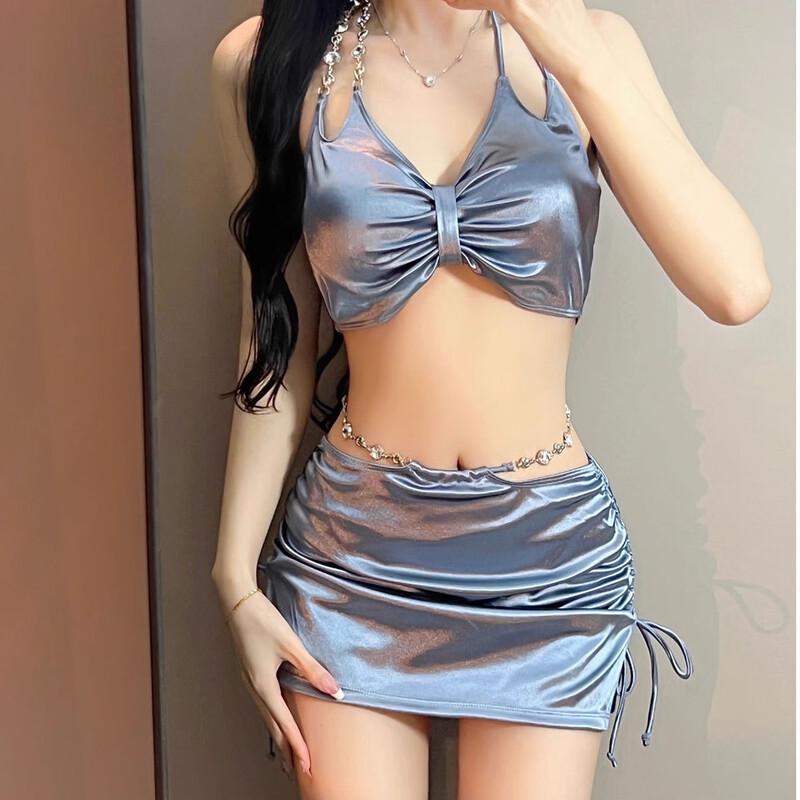 Dámský sexy třídílný plavkový bikini set