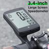Bike Speed Meter Rainproof Cycle Mileometer Multi Functional Digital Bike Speedometer Full Screen Mobilephone APP