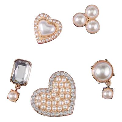 Parel Versiering Acryl Schoen Accessoires Unisex Koppel Goud Goud