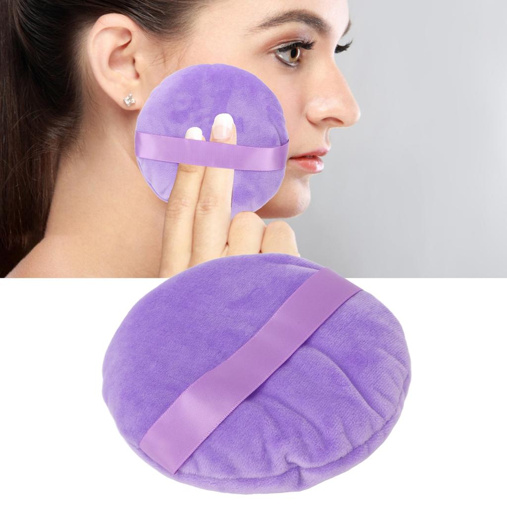 Powder Puff Wet Dry Use Washable Soft Swansdown   Large Round Loose Powder Puff for Makeup