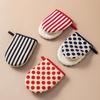 Thickened Cotton Polka Dot Oven Gloves - Anti-Scald & Heat Resistant