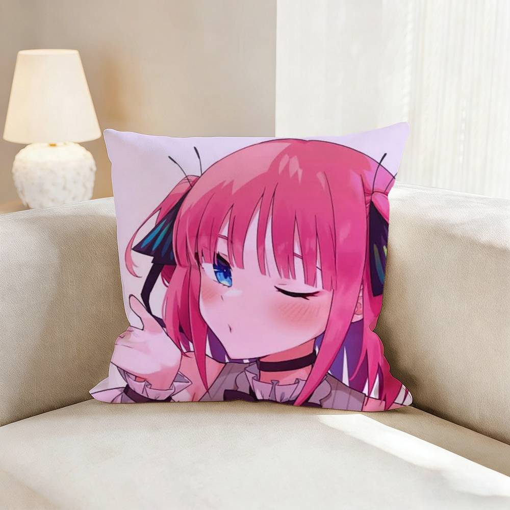 N-Nino N-Nakano Anime Pillow Case Pattern Printed Pillowcase For Living Room Sofa Cushion Cover