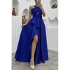 Irregular Long Dress European and American Sexy Sleeveless Pure Color Asymmetrical Maxi Dress Formal Dress for Women
