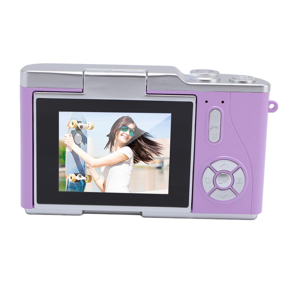 Digital Camera 4K 48MP 18x Zoom Auto   2.4 Inch Screen Built in Fill Light Compact Students Camera for Daily Travel