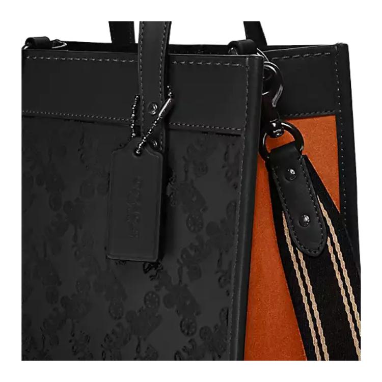 New COACH Field Cow Leather Tote Bag Shopping Bag Handbag Shoulder Bag Crossbody Bag Medium Size Women's Green CD750-V5RFT