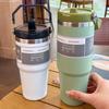 20oz/30oz Thermos-Wasserflasche mit Strohhalm Edelstahl Auto-Kaffeebecher Hält Kalt und Warm Thermobecher Tumbler Vakuumflaschen