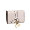 Chloe Alphabet Leather Mini Trifold Wallet In Wild (CHC21WP946 F57) Gray, Women's [Brand Name] [Used]