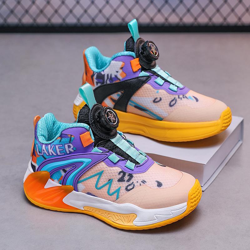 

Детские баскетбольные кроссовки 2025 новые сетчатые дышащие для реальных игр для мальчиков летние нескользящие студенческие спортивные кроссовки на мягкой подошве 41